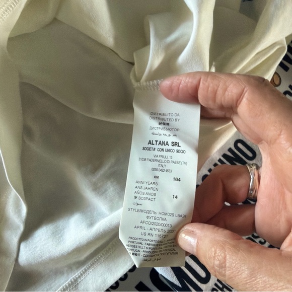 Moschino White and Black Kids Matching Set size 10 - Picture 6 of 8